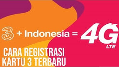 Cara Registrasi Kartu 3(Three)... Terbaruuu!!! - Durasi: 3.19. 