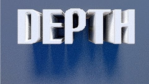 Photoshop CS6 - 3D - Depth Maps