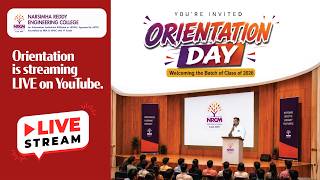 Orientation Day - 2026 | Narsimha Reddy Engineering College | A Grand Welcome to Class of 2026
