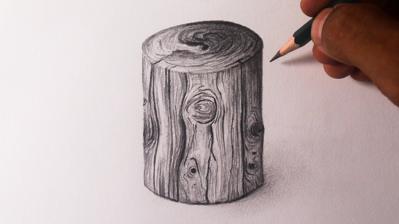 Como desenhar textura de Madeira \ narrado