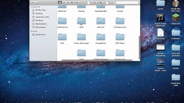 how to get into your .minecraft folder on mac lion
