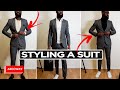 How to STYLE a Suit in FOUR Different Looks! (Smart Casual)