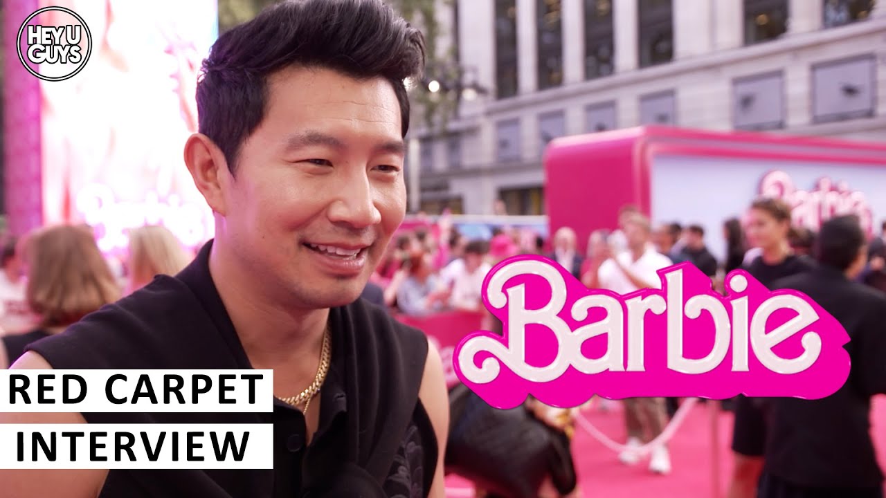 GQ Magazine on X: Simu Liu brings out the big guns at the #Barbie premiere  in London   / X