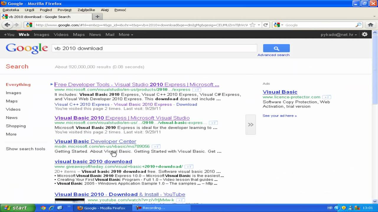 Kako skinuti visual basic 2010 express edition youtube