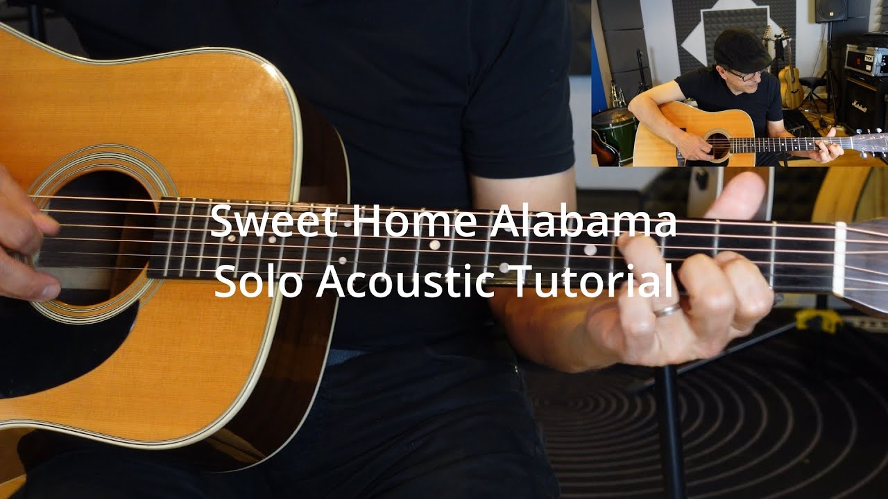 Sweet Home Alabama, acoustic cover and tutorial YouTube