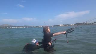 Flysurfer kite 10 mts April kitesurfing lessons mallorca www edmkpollensa com kite spot Pollensa