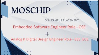 MosChip On-Campus Placement 2025 | Embedded &amp; Analog/Digital Design Roles | CSE, ECE, EEE