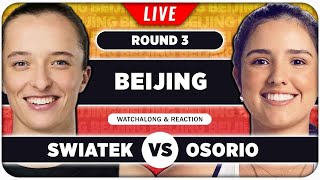 SWIATEK vs OSORIO • WTA Beijing 2025 • LIVE Tennis Watchalong