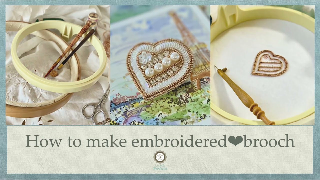 小林モーコ ハート型ビーズブローチ 小林モー子 ハート型ビーズ