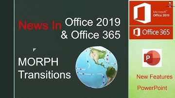 ใหม่ Morph Transition ทำภาพเคลื่อนไหวใน Powerpoint 2019/365  Update