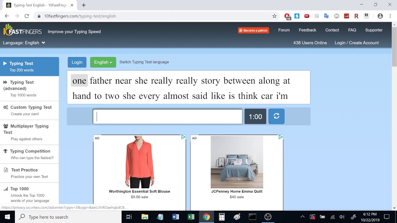 10 Fast Fingers Typing Test Super Fast YouTube