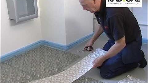 Underfloor Heating Installation - low profile