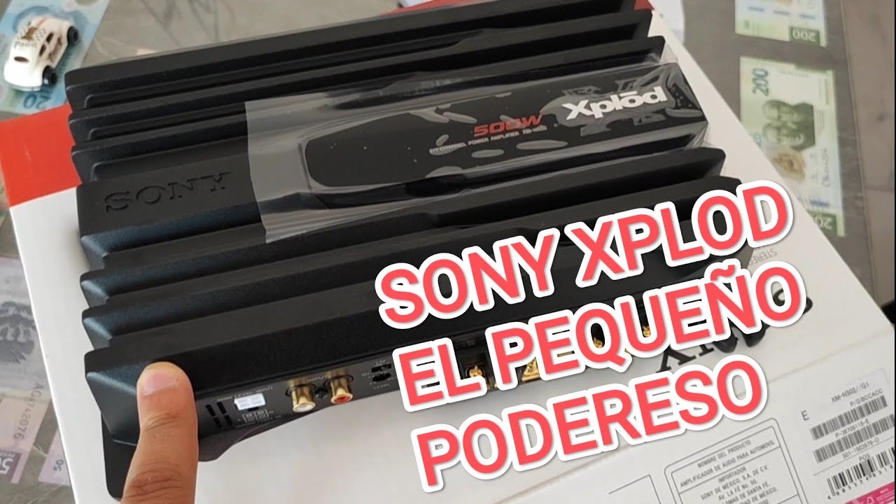 AMPLIFICADOR SONY XPLOD XM-N502 UNBOXING 