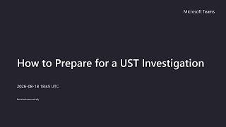 PST Compliance Webinar: How to Prepare for a UST Investigation - August 2026