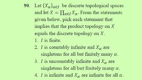 TOPOLOGY : CSIR NET JUNE 2016 , Part - C , Q.No. 90