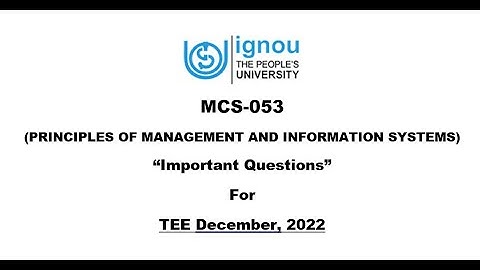 MCS053 || Computer Graphics and Multimedia || IGNOU || Important Questions || 2022 || IGNOU DUNIYA