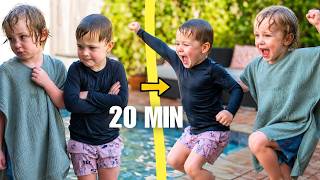 Twins Overcome Their Fear of Going Underwater (Part 2)