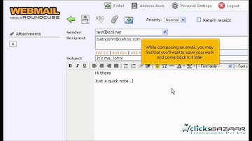 How to save a draft message in RoundCube