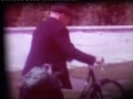 Rural Ireland 1960's farmer, feeding hens & Irish donkey collecting turf