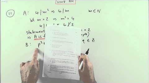 2008 SQA Advanced Higher Maths no.11   Proof