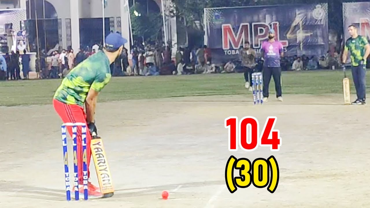 Biggest Match 104 Runs Required From 30 Balls Best Match In Cricket ...