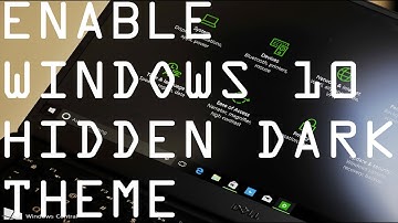 How to enable WINDOWS 10 hidden DARK theme by using REGISTRY EDITOR 2017