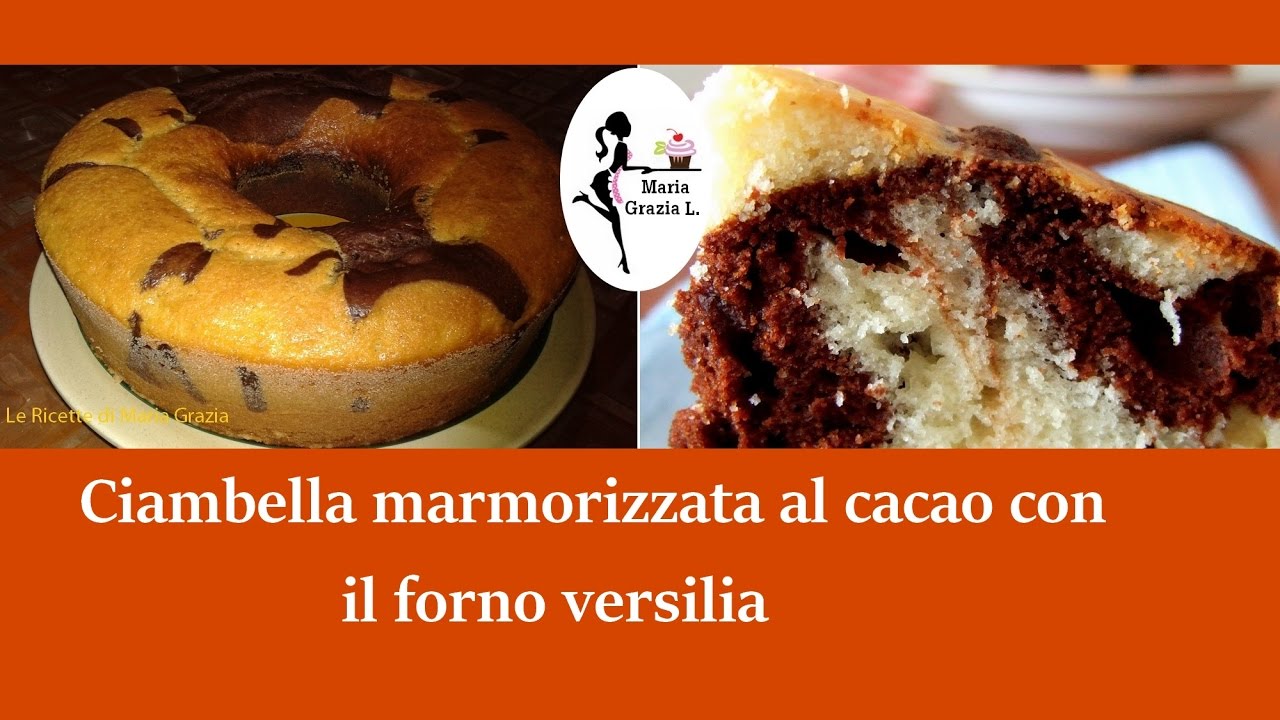 Ciambella marmorizzata al cacao con il forno versilia