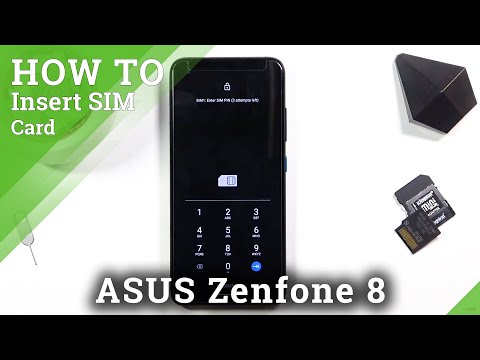 How to Insert SIM In ASUS Zenfone 8 - Open SIM Slot / Place Nano