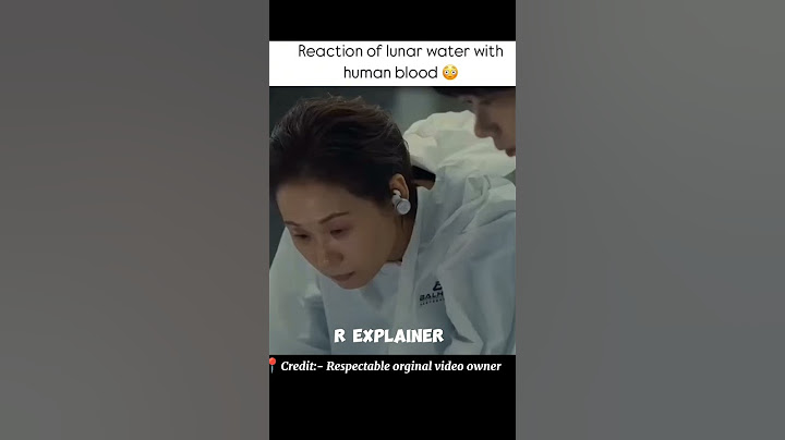 Reaction of lunar water with human blood #shorts #korean