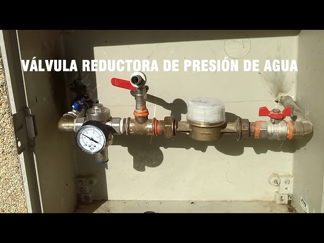 Reductora de presion de agua , como funciona. 