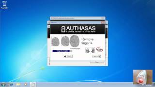 Authasas - A user enrolls fingerprints screenshot 5