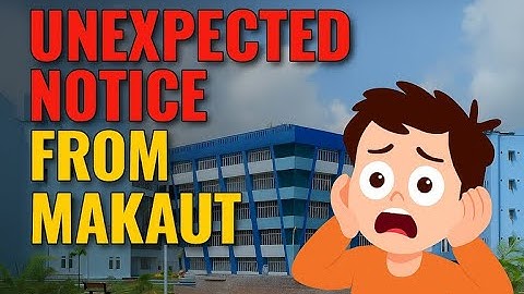 Unexpected Notice from MAKAUT !! 😱 How to prepare ? Only 20 Days #makaut