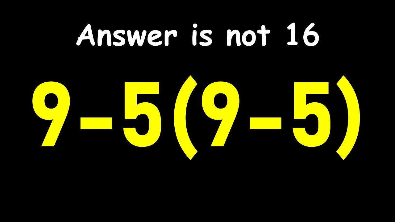 Only 1 in 5 Can Solve This Math Problem!