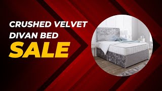 Crushed Velvet Divan Bed