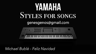 Michael Buble - Feliz Navidad (STYLE FOR YAMAHA PSR-SX900, GENOS)