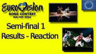 I React to Semi-final 1 Results | Eurovision Song Contest 2024