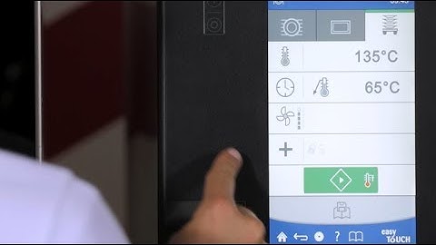 Regeneration plate with core temperature setting in the Convotherm 4 easyTouch °C
