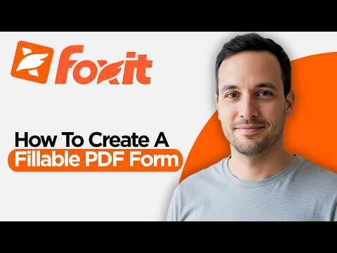How to Create a Fillable PDF Form in Foxit (2026 Step by Step Guide)
