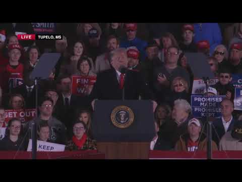 Speech Donald Trump Holds A Political Rally In Tupelo Mississippi November 26 2018