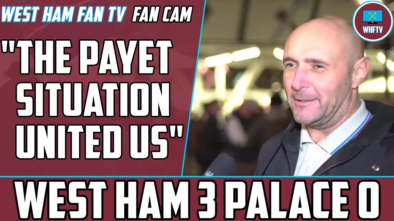 'The Payet situation united us' West Ham 3 Crystal Palace 0 david goldflies