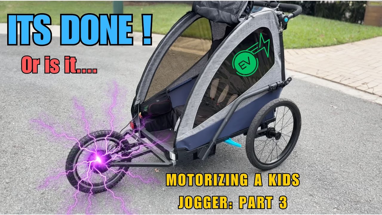 Motorizing MOTORIZING A KIDS JOGGER | PART 3 - YouTube