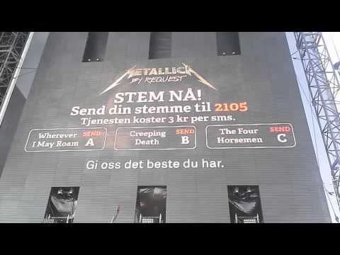 Metallica - 2014.06.01 Oslo, Norway - Voting video