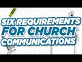 6-Part Church Communications Checklist