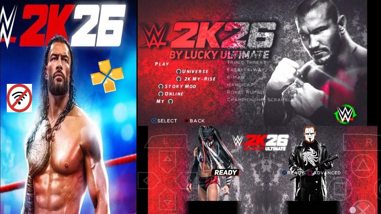New wwe 2k26 game PSP mod android version game download links in comment box