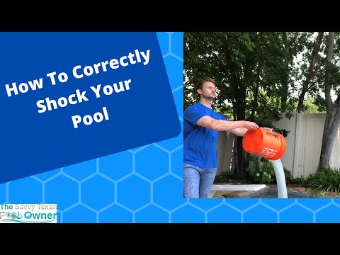 Learn the correct way to add chlorine shock to your swimming pool.