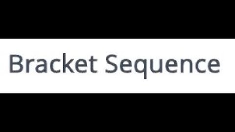 Bracket Sequence (Competitive Programming)