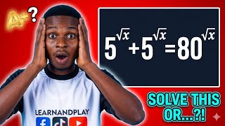 Nice Algebra Problem | Exponential Equation | Math Olympiad