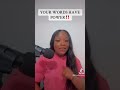 “EVERYTHING THAT COMES OUT OF YOUR MOUTH MATTERS” Be mindful of what you’re consuming.