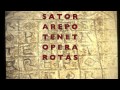 Sator is a prayer coded