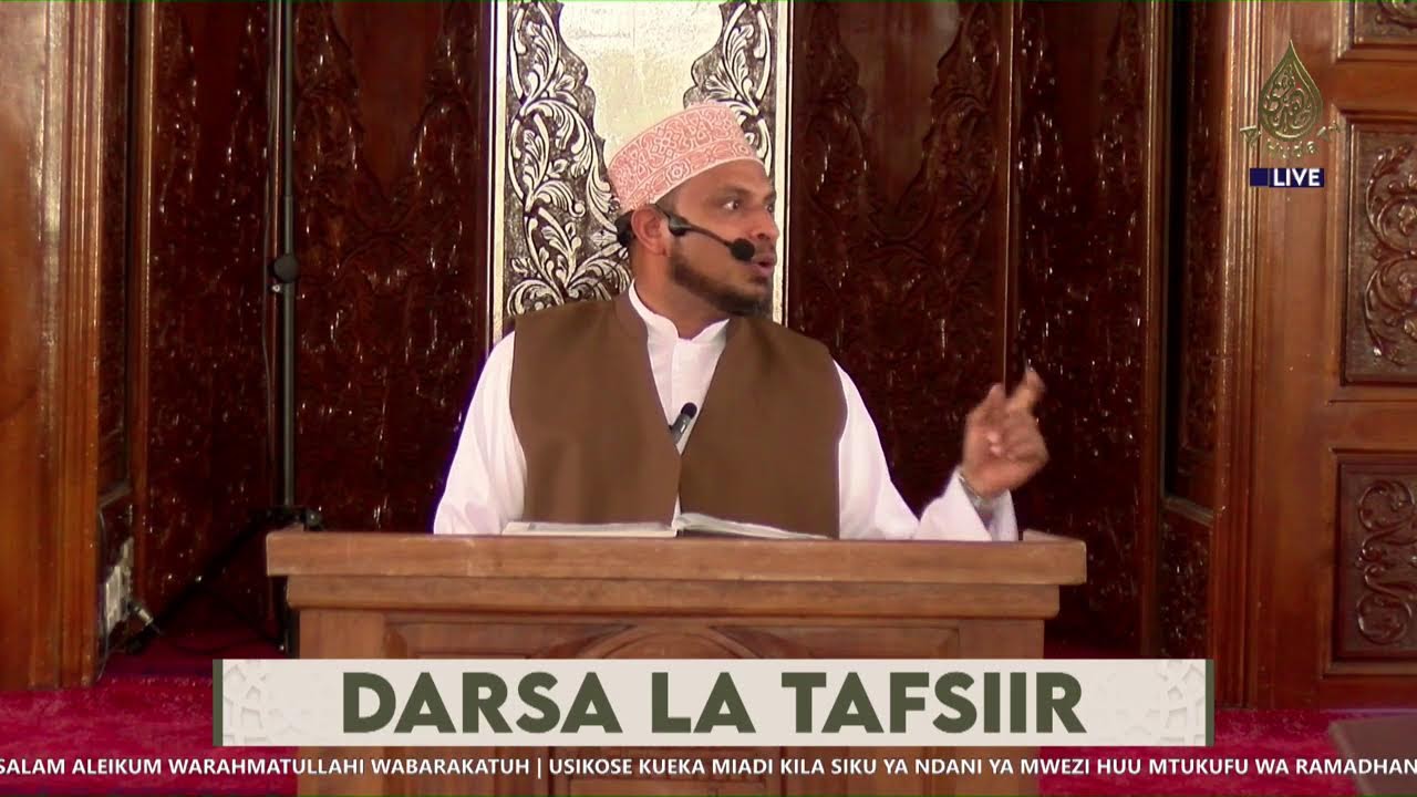 DARSA LA TAFSIIR||SURATUL TAHRIM||SHEIKH MBARAK AWES||MASJID AL HUDA SOUTH B